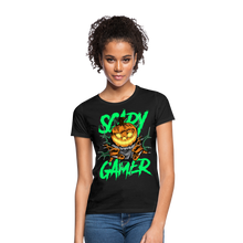Lade das Bild in den Galerie-Viewer, Scary Gamer Damen T-Shirt - Schwarz