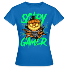Lade das Bild in den Galerie-Viewer, Scary Gamer Damen T-Shirt - Royalblau