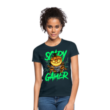 Lade das Bild in den Galerie-Viewer, Scary Gamer Damen T-Shirt - Navy