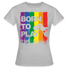 Lade das Bild in den Galerie-Viewer, Born To Play Damen T-Shirt - Grau meliert