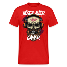 Lade das Bild in den Galerie-Viewer, Böser Alter Gamer Gildan Heavy T-Shirt ÜG - Rot