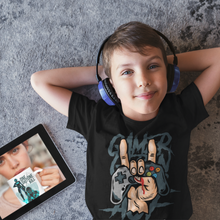 Lade das Bild in den Galerie-Viewer, Gamer geben niemals auf - Kids Shirt