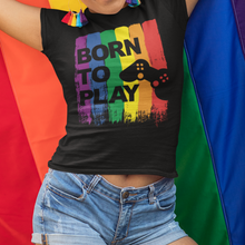 Lade das Bild in den Galerie-Viewer, Born To Play Damen T-Shirt