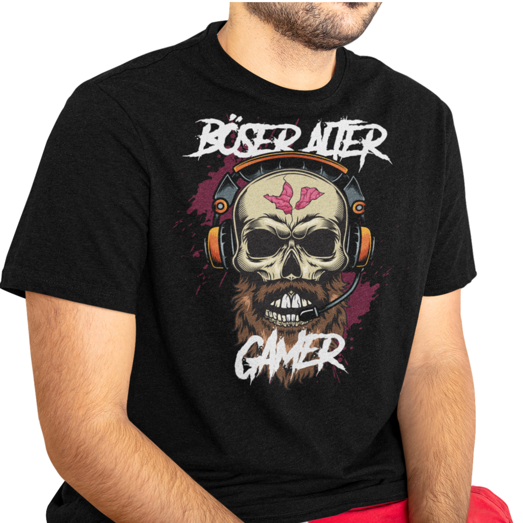 Böser Alter Gamer Gildan Heavy T-Shirt ÜG