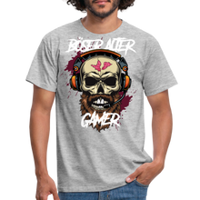 Lade das Bild in den Galerie-Viewer, Böser Alter Gamer Herren Herren T-Shirt - Grau meliert
