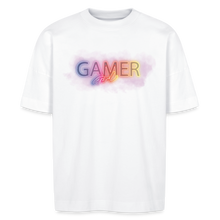 Lade das Bild in den Galerie-Viewer, Gamer Girl Neon Oversize Bio-T-Shirt BLASTER - Weiß
