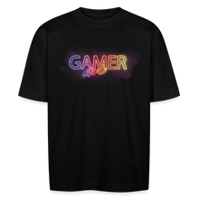 Lade das Bild in den Galerie-Viewer, Gamer Girl Neon Oversize Bio-T-Shirt BLASTER - Schwarz
