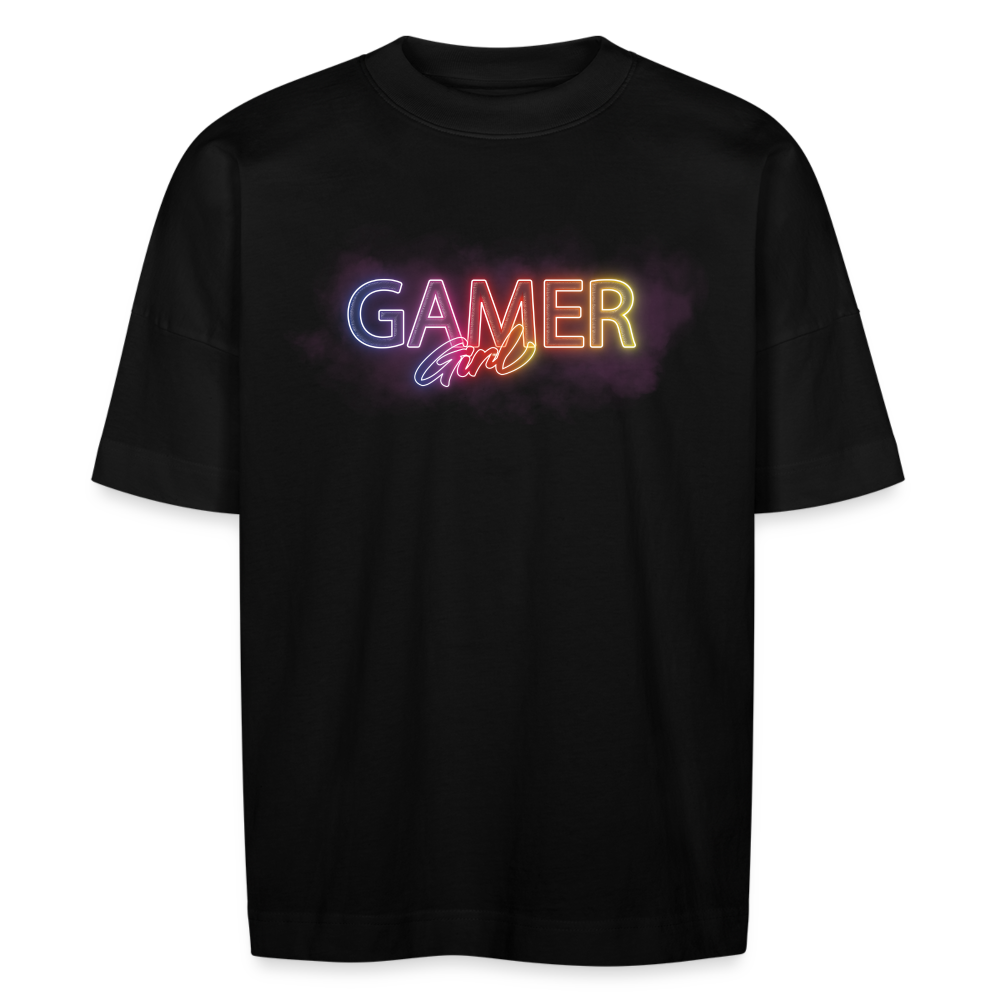 Gamer Girl Neon Oversize Bio-T-Shirt BLASTER - Schwarz