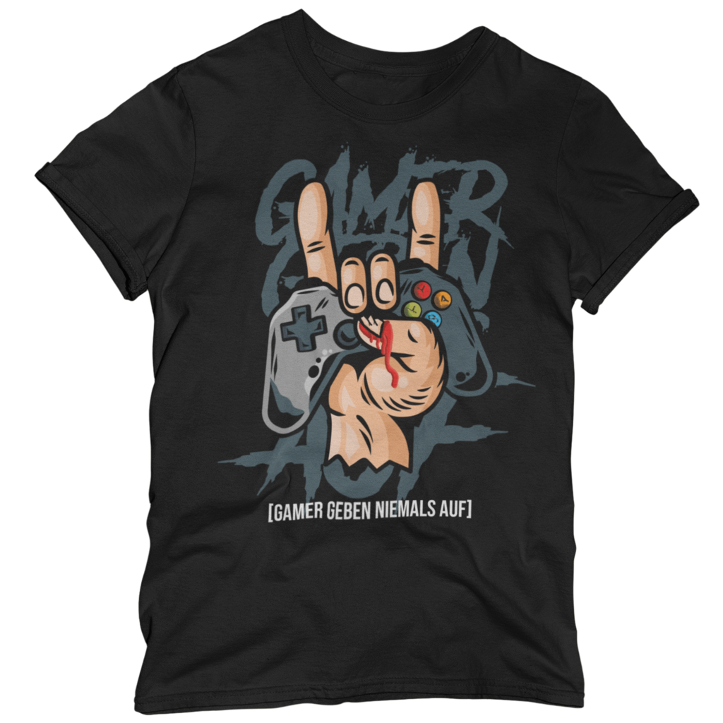 Gamer geben niemals auf - Herren Shirt