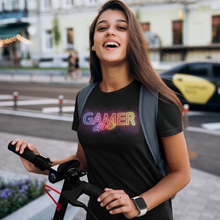 Lade das Bild in den Galerie-Viewer, Gamer Girl Neon Damen Bio-T-Shirt SERENA
