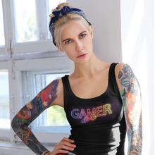 Lade das Bild in den Galerie-Viewer, Gamer Girl Schriftzug - Damen Premium Organic Tanktop

