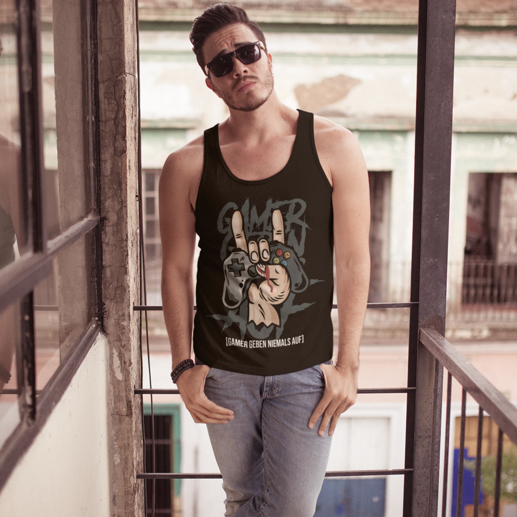 Gamer geben niemals auf - Herren Premium Organic Tanktop